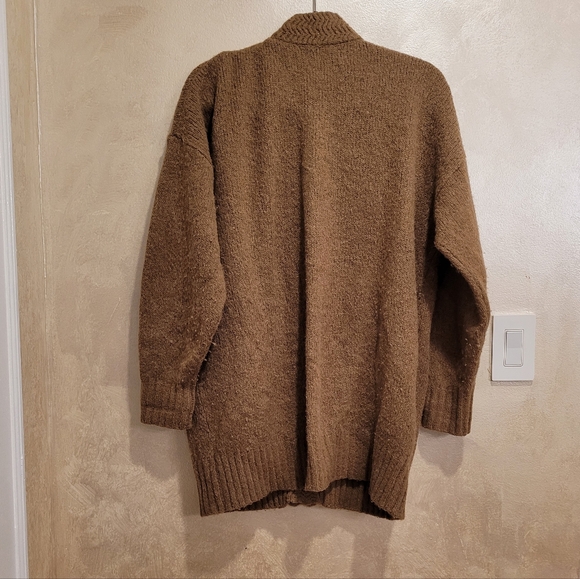 JENNI KAYNE COTTAGE VNECK ALPACA WOOL CARDIGAN - Picture 6 of 7